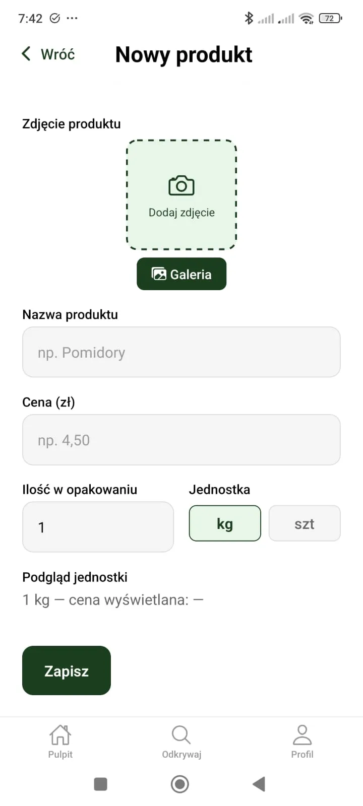 Kiosk App - Add product photos